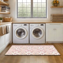 1pc Pattern Printed Rug, Faux Wool Mat - Highly Absorbent, Easy To Clean, Suitable For Home Decor, Farmhouse, Entryway, Indoor, Room, Kitchen, Dining Room, Small Office/Home Office, Sink, Laundry Room, Doormat, Kitchen Mat, Non-Slip Mat - Multicolor - View 22