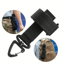 1/2/3 Stück Outdoor Camping Taktischer Gürtel Taktisches Ausrüstungsclip Nylon Schlüsselring Halter Outdoor Wandern Haken Schnalle Militärische Utility Aufhänger Kompatibel