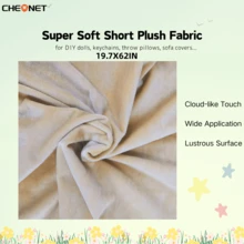 CHEONET 1片/2片/4片装超柔软弹力预裁毛绒面料 | 50x160厘米/19.7x62英寸,纯色,适用于DIY缝纫、工艺品、服装、家纺、拼布,仅限手洗 - 彩色 - 查看 71