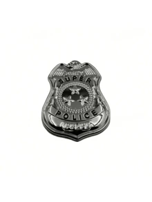 5 قطع طقم زي ضابط للأطفال، تنكر وتمثيل أدوار، يشمل القيود، شارة الشرطة، عصا، صفارة (طراز جهاز اللاسلكي عشوائي) (قيود طراز قديم/جديد عشوائي)، هدية معدات الأحلام، هدية مفاجأة، هدية عيد ميلاد، هدية عيد الميلاد، هدية عيد الهالوين، لعبة