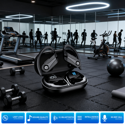 YYK-Q63 True Wireless Earbuds Designed For Sports W/Ear Hoo…
