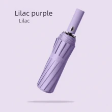 Nuevo paraguas de princesa de negocios, paraguas automático unisex para estudiantes, con varillas reforzadas, plegable, portátil, duradero y con protección UV, adecuado para días soleados y lluviosos