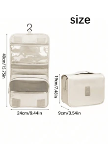 Bolsa de almacenamiento plegable de gran capacidad, multiusos y portátil para viajes. Bolsa de aseo, artículos de tocador y accesorios de ducha. Bolsa colgante impermeable para maquillaje y organizador de cosméticos. Artículos esenciales para viajes, playa, cruceros, regalos de dama de honor y útiles escolares. - Multicolor - Ver 12