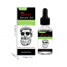 2 件男士胡须油，深层清洁，保湿，软化，胡须修饰油，30ml+30ml - 黑色-2只裝 - 查看 4
