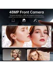 S25Ultra Touchscreen Smartphone 12GB+512GB, 6.8-Inch HD Display, 50MP+13MP Camera, 5000mAh Battery, Dual SIM, Dual Standby, Stylus, Global Use - Headphones, Type-C Charging Cable, Phone Case, Screen Protector - Perfect Christmas Gifts - 灰色 - 查看 3