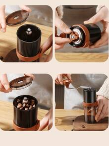 手动咖啡研磨机，手摇咖啡豆研磨机，滴滤咖啡机用小型家用咖啡研磨机 - 彩色 - 查看 5