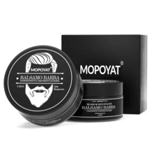 3pcs Balsamo Para La Barba,Bálsamo para el cuidado de la barba : Bálsamo para el cuidado diario de la barba que limpia en profundidad e hidrata. Fórmula clásica suave, sin alcohol. Oferta por tiempo limitado. - Negro - Ver 9