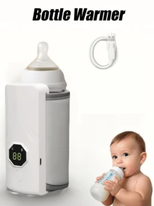 1pc Milk Warmer Cup Pad, Portable Milk Warmer, 6-Level Digital Temperature Control Milk Bottle Warmer, Suitable For Maintaining Or Heating Water/Milk Above 35°C, Constant Temperature Heating USB Powered Leather Gift