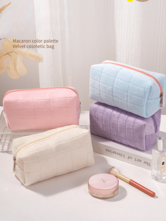 1pc Makeup Bag For Wallet Portable Zipper Makeup Bag, Makeup Brush Organizer Bag, Pink Travel Toiletry Bag, Multi-Function Capacity, Multi-Function Makeup Bag Bohemian Style,Clutch,Women's Clutch,Gifts For Women,Christmas Gifts,Gift Ideas For Women