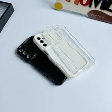 1个DIY手机支架和防震硅胶手机壳,兼容三星Galaxy S25、S24、S24+、S24 Ultra、S24 FE、S20、S21、S22、S23和11、12、13、14、15、16系列,G04、G05、G13、G14、G15、G22、G24、G32、G60、G85,兼容,国际版,非国内版 - 白色 - 查看 5