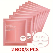 Collagen Deep Facial Mask, Including Moisturizing Facial Mask, Collagen, Hyaluronic Acid, Alcohol-Free, Suitable For All Light Beige Types, Unisex-Adult, Light Beige Care, Local Warehouse - Mask - View 13