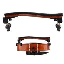 1/2pcs Adjustable Maple Wood Violin Shoulder Rest With Comfortable Pad - 3/4-4/4 Maple, 1/2-1/4-1/8 Maple, Durable Wooden, Precisely Tuned To Enhance Playing Experience, Violin Accessories, Musical Instrument Accessories, Comfortable And Stable, Sturdy, Durable, Fully Adjustable, String Instrument Accessories, Suitable For Beginners And Musicians, Suitable For Indoor And Outdoor, Outdoor Performance, Suitable For Collectors, Room Decor, Perfect Gift For Music Lovers, Valentine's Day/Birthday/New Year/Holiday