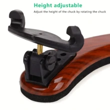1/2pcs Adjustable Maple Wood Violin Shoulder Rest With Comfortable Pad - 3/4-4/4 Maple, 1/2-1/4-1/8 Maple, Durable Wooden, Precisely Tuned To Enhance Playing Experience, Violin Accessories, Musical Instrument Accessories, Comfortable And Stable, Sturdy, Durable, Fully Adjustable, String Instrument Accessories, Suitable For Beginners And Musicians, Suitable For Indoor And Outdoor, Outdoor Performance, Suitable For Collectors, Room Decor, Perfect Gift For Music Lovers, Valentine's Day/Birthday/New Year/Holiday