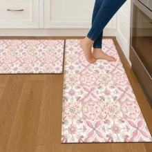 1pc Pattern Printed Rug, Faux Wool Mat - Highly Absorbent, Easy To Clean, Suitable For Home Decor, Farmhouse, Entryway, Indoor, Room, Kitchen, Dining Room, Small Office/Home Office, Sink, Laundry Room, Doormat, Kitchen Mat, Non-Slip Mat - Multicolor - View 2