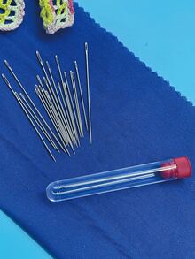 Assorted Large Eye Sewing Needles, Portable Plastic Bottle, Suitable For DIY Projects, Embroidery Supplies, Handicrafts