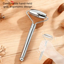 Gua Sha Facial Tools And Facial Roller Set, Daily Skincare Facial Massage Tools For Women, Cooling Stainless Steel Facial Sculpting Eye Roller Gua Sha Tool, Suitable For Daily Use Or As A Self-Care Gift For Women - Silver - 銀色 - 查看 10