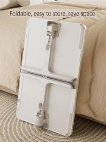 Foldable Laptop Bedside Table: Height And Angle Adjustable, Ideal For Bed, Sofa, Armchair And Floor - 灰色 - 查看 6