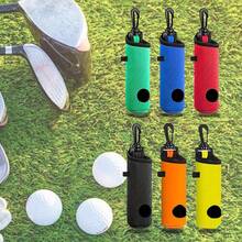 1PC Golf Ball Holder Pouch & Golf Tee Holder, Portable Golf Ball Carry Bag Pouch With Waist Strap, Holds 3 Balls & 3 Tees (Balls/Tees Not Included), For Golfers Practice And Course Use, Golf Accessories, Ideal Golf Gifts For Holidays And Birthdays