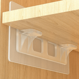 1/5/10 Sturdy And Durable Non Punched Bookshelf Brackets, Suitable For Kitchen Cabinets And Bookshelves - Easy To Install And Securely Fixed