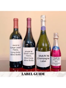 客製化葡萄酒標籤，可放入照片的個性化生日酒瓶貼紙，生日快樂裝飾派對小禮，可客製化香檳威士忌龍舌蘭酒標籤，婚禮禮物 - Bestie - 查看 7