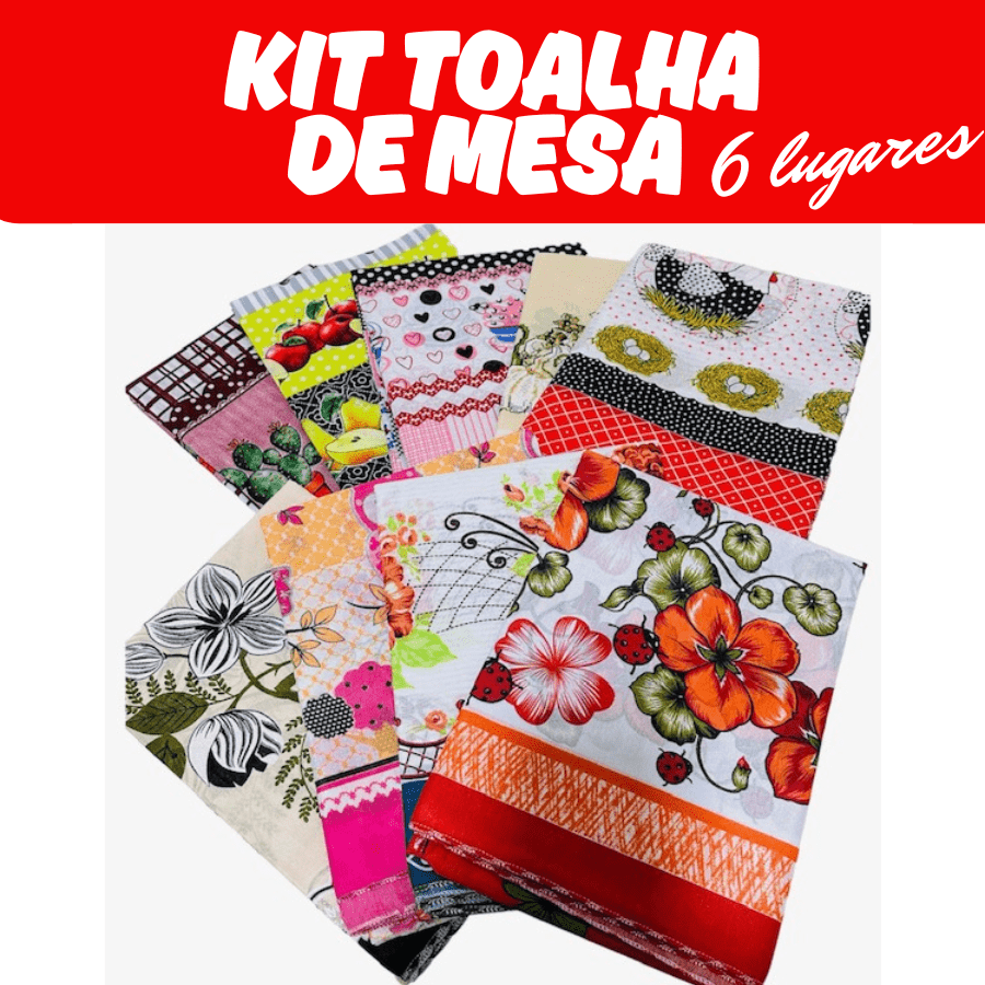 Kit 3 Toalha de Mesaa