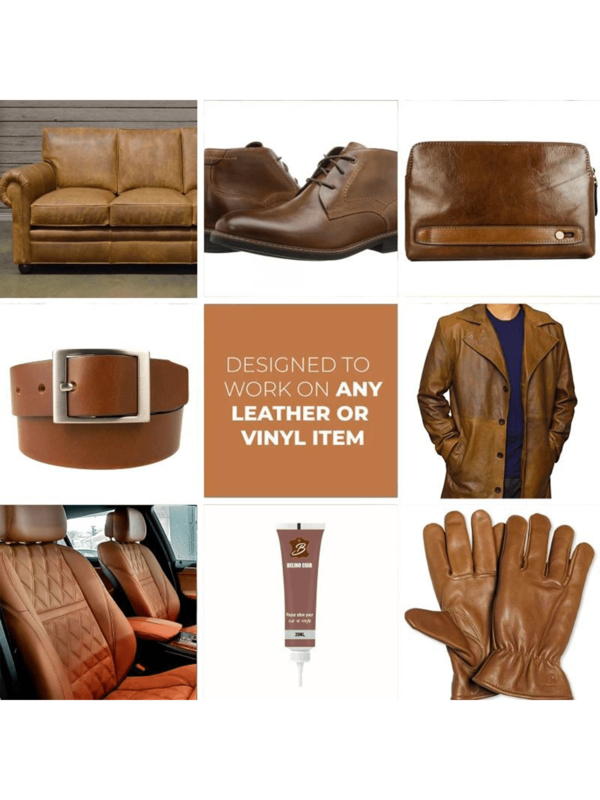 Creme reparador de couro sintético 1 unidade, adequado para sofás, assentos de carro e sapatos - Creme de restauração de cor