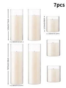 Decoraciones para la fiesta de bodas del Día de San Valentín, portavelas transparentes flotantes a prueba de viento, vasos hidropónicos de plantas de vidrio borosilicato de alta calidad, soporte para jarrón de mesa transparente para flores frescas