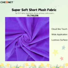 CHEONET 1片/2片/4片装超柔软弹力预裁毛绒面料 | 50x160厘米/19.7x62英寸,纯色,适用于DIY缝纫、工艺品、服装、家纺、拼布,仅限手洗 - 彩色 - 查看 54