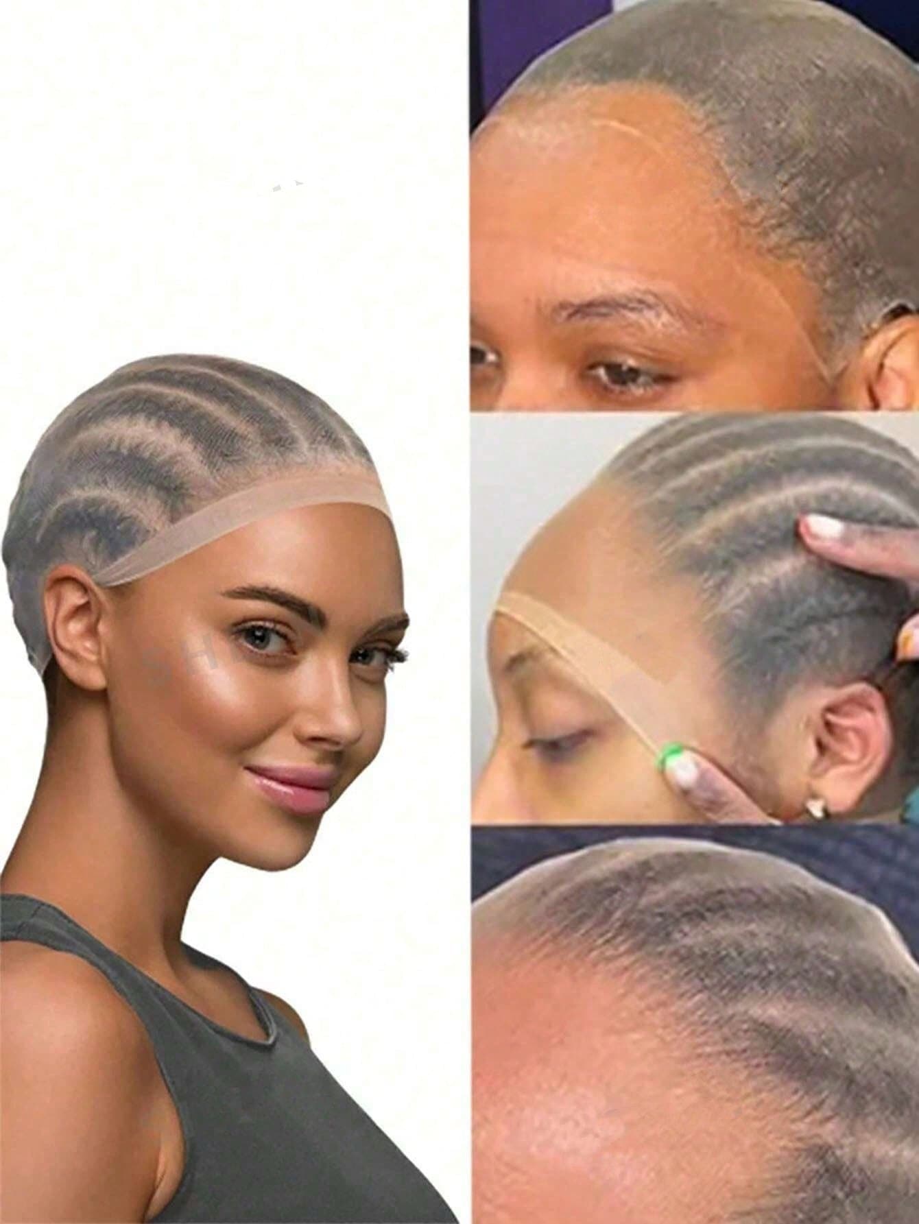 4pcs Wig Caps, Stretchy Nylon Wig Caps, Lace Front Wig Caps For Women, Suitable For Home, Performance, Wedding, All Seasons