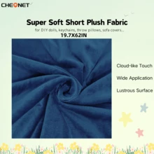 CHEONET 1片/2片/4片装超柔软弹力预裁毛绒面料 | 50x160厘米/19.7x62英寸,纯色,适用于DIY缝纫、工艺品、服装、家纺、拼布,仅限手洗 - 彩色 - 查看 58