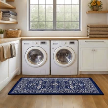1pc Pattern Printed Rug, Faux Wool Mat - Highly Absorbent, Easy To Clean, Suitable For Home Decor, Farmhouse, Entryway, Indoor, Room, Kitchen, Dining Room, Small Office/Home Office, Sink, Laundry Room, Doormat, Kitchen Mat, Non-Slip Mat - Multicolor - View 18