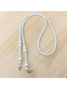 手提袋珍珠鏈肩帶袋帶單買包鏈配件diy翻新高級斜跨鏈