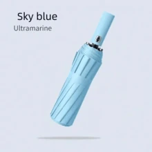 Nuevo paraguas de princesa de negocios, paraguas automático unisex para estudiantes, con varillas reforzadas, plegable, portátil, duradero y con protección UV, adecuado para días soleados y lluviosos