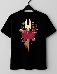Hollow Knight Silksong Metroidvania T-Shirt Game Video Game Geek Nerd Gamer Comfort Style 100% Cotton Unisex Plus Size Casual Shirt Men Women Streat Casual Streatwear Immediate Shipping - màu đen - Xem 1