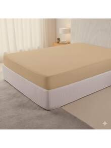 Protetor Para Colchão 100% Impermeavel com Elastico em Toda Volta Box Casal Queen King Matelado Varias Cores - Bege - Visão 2