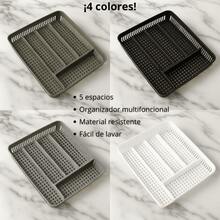 DuVlo 2 Organizadores De Cubiertos Diferentes Colores Y Modelos - 5 compartimientos blanco - Ver 6