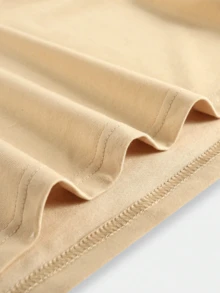 Raven Skull Unisex Cotton Slogan T-Shirt - Khaki - View 2