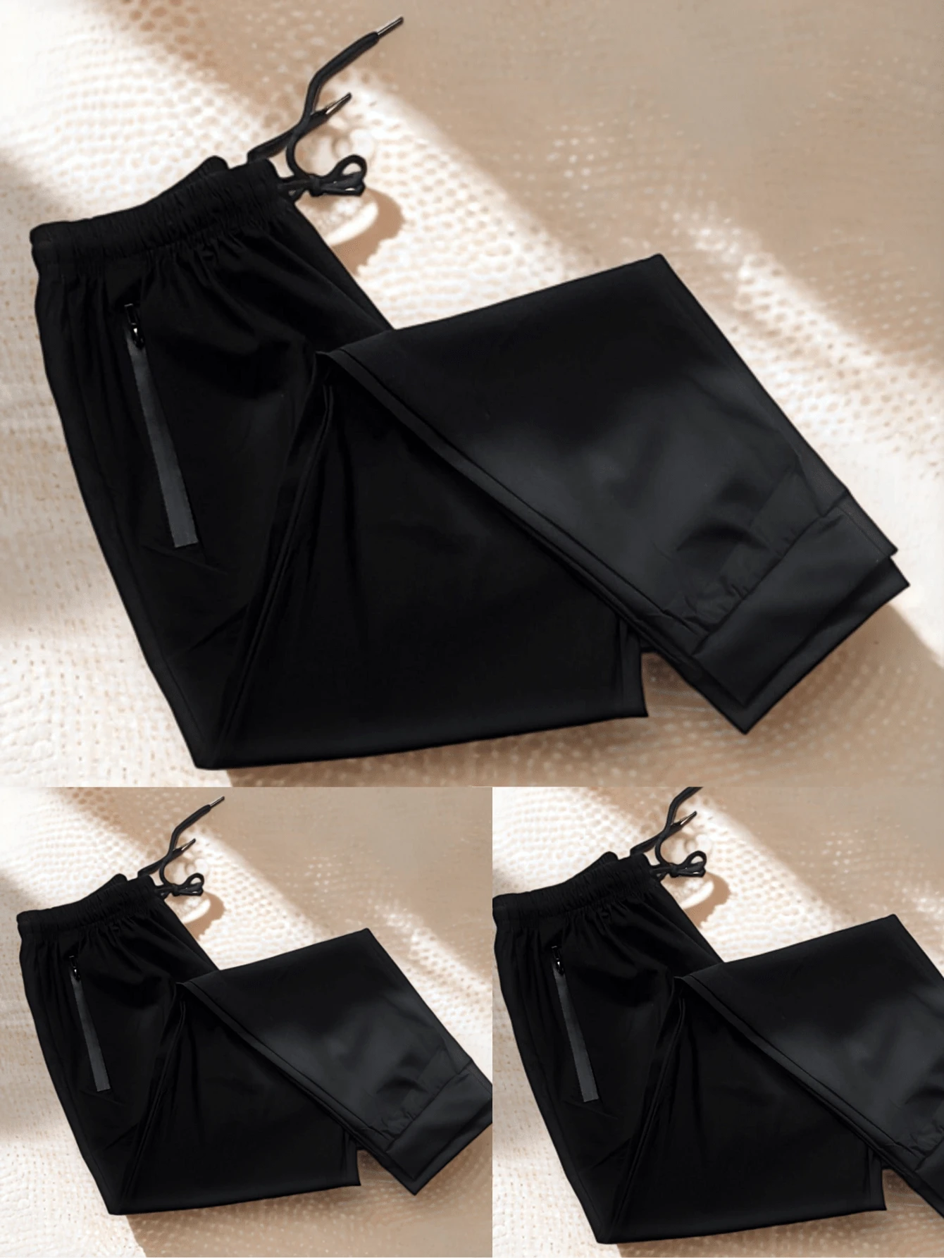 Women's Simple Knot Pocket Drawstring Pants - Caqui - Ver 1