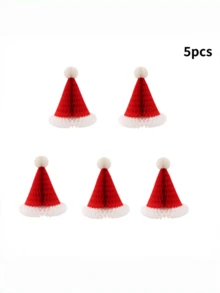 Neue Weihnachtsdekoration Wabenförmige Hüte, Mottoparty-Event Hängedekoration Wabenförmige Weihnachtshüte, Weihnachts-Origami-Dekorationsszene Requisiten, Feiertags-Atmosphäre für Einkaufszentren, Schulen und Geschäfte.