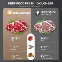 RAF 六合一真空封口机，多功能新型大功率食品真空封口机，真空袋，适用于厨房真空密封和单封零食袋，保持食物新鲜，厨房真空封口机。情人节和圣诞节送给家人和朋友的礼物。 - 日規A型插(100V) - 查看 8