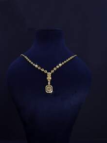 Juego de 5 piezas de accesorios de boda para mujer con diseño cuadrado, adecuado para uso casual o de temporada de bodas, accesorios delicados y sencillos, regalo para madre, amiga, Navidad - Conjunto de boda cuadrado geométrico - Ver 4