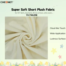 CHEONET 1片/2片/4片装超柔软弹力预裁毛绒面料 | 50x160厘米/19.7x62英寸,纯色,适用于DIY缝纫、工艺品、服装、家纺、拼布,仅限手洗 - 彩色 - 查看 77