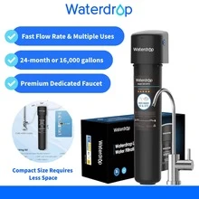Waterdrop 15UA Undersink Water Filter System, 60,000 Liter High Capacity Water Filter Drinking Water, NSF/ANSI 42 Certified, Reduces PFAS, PFOA/PFOS, Lead, Chlorine, Odor - 15UB - View 2