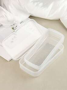 美甲工具消毒托盘 - 便携式透明塑料收纳盒，带过滤网，适用于镊子、美甲工具及其他美甲用品，设计时尚，经久耐用 - 彩色 - 查看 13