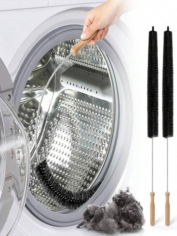 1pc Dryer Filter Cleaning Brush, Clothes Dryer Lint Brush Vent Trap Cleaner, Soft Duster, Long Refrigerator Coil Brush, Duct Cleaning Brush, Multi-Purpose Long Brush, Vacuum Brush, Home Essentials Cleaning Supplies, Cleaning Tools, Back To School,Kitchen,Bathroom,Home,Household Supplies