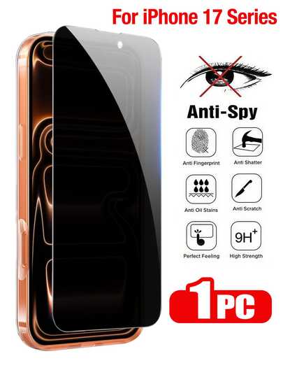 Yezodawee 适用于三星 Galaxy A16 5G/A15/A14/A55/A54A/34 的 1 片隐私屏幕保护膜，升级版 25° 防窥钢化玻璃屏幕保护膜，兼容 17 Pro Max/17 Pro/17 Air/17/16 Pro Max/16/16 Pro/16 Plus/15/14/13/12/11/XR/XS Max，防刮花，隐私屏幕保护膜