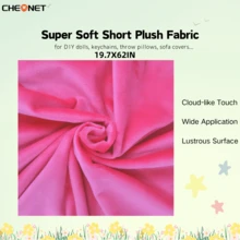 CHEONET 1片/2片/4片装超柔软弹力预裁毛绒面料 | 50x160厘米/19.7x62英寸,纯色,适用于DIY缝纫、工艺品、服装、家纺、拼布,仅限手洗 - 彩色 - 查看 79