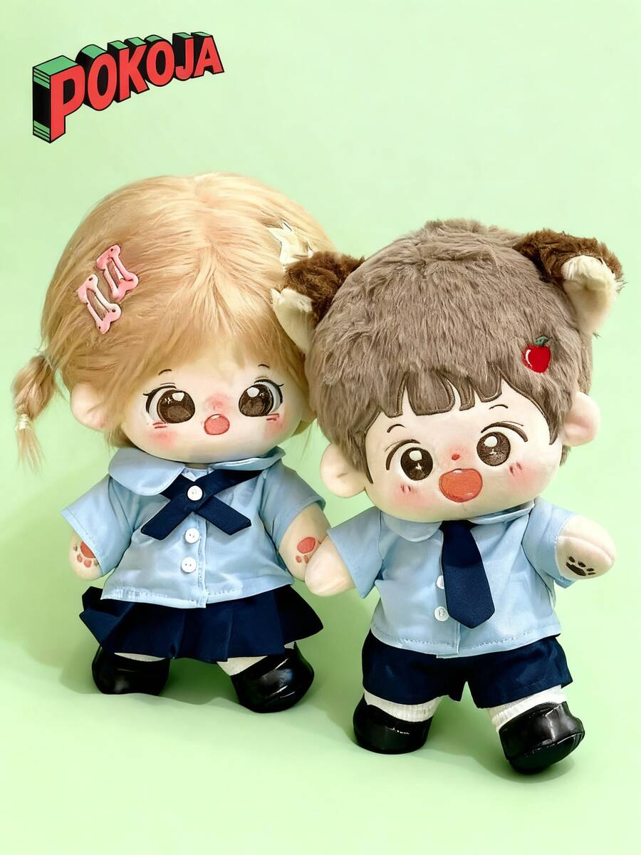 20cm制服连衣裙夏季JK裙套装也适合其他商品的娃娃，只卖衣服，不卖娃娃和鞋子