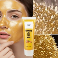 GZE VC 姜黄撕拉式收缩毛孔面膜 | 去黑头、去角质、深层清洁 - 抗衰老、提拉、亮泽和焕活 - 去除黑头、污垢和油脂 - 薑色 - 查看 2