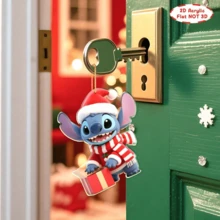 6 piezas de adornos colgantes de acrílico con diseño de puntada, aptos para decoración de árbol de Navidad, llaveros, suministros para fiestas de campamento, excelentes para regalos de Navidad, recuerdos de fiesta y decoración del hogar para Navidad, decoración de habitaciones